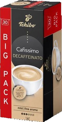 Kávové kapsle "Cafissimo Decaffeinato", bez kofeinu, 30 ks, TCHIBO 535545