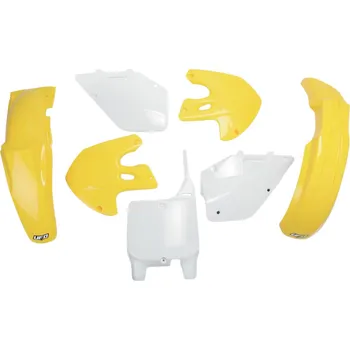 UFO kompletní sada plastů SUZUKI RM 125 / 250 99-00 barva (bílá/žlutá) (SU400E999) (UFO kompletní sada plastů SUZUKI RM 125 / 250 99-00 barva (bílá/žlutá) (SU400E999))