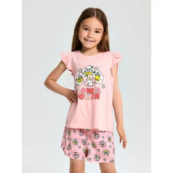 Dívčí spodní prádlo Sinsay - Dvoudílná pyžamová souprava Minions - růžová - 7507R-30X - 7507R-30X-98