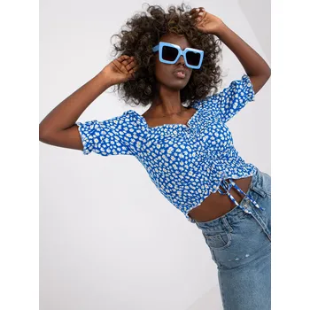 Dámská košile Halenka RO BZ 2516 12.35X bílá a modrá L