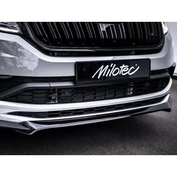 Tuning Přední spoiler nárazníku Škoda Kodiaq RS / Sportline 2016-2021 černý lesklý | Milotec