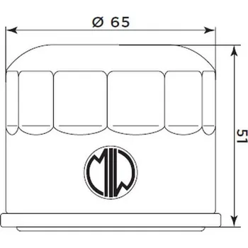Filtr pro motocykl MIW [MEIWA] olejový filtr BMW G 310 R / GS 17-22 (11428562889) (MIW [MEIWA] olejový filtr BMW G 310 R / GS 17-22 (11428562889))