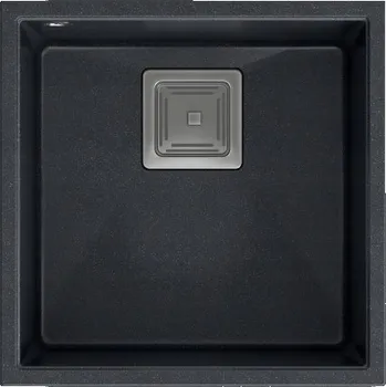 Granitový dřez Jednokomorový granitový dřez Quadron DAVID černý