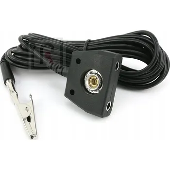 ESD UZEMŇOVACÍ KABEL S KONEKTOREM PRO ESD PODLOŽKY A PÁSKY 3m v3