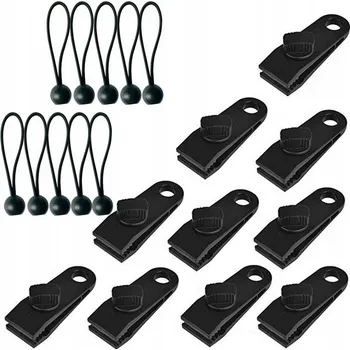 Stan Klips na plachtu stan úchytka sada + svorky pro stan 10X