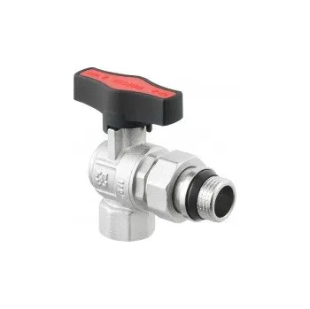 Ventil Kulový ventil rohový GOLD 3/4" MF Motýl PN50 se šroubením PLNOPRŮTOK GRDA02