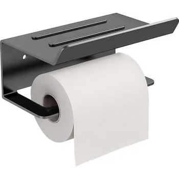 DRŽÁK TOALETNÍHO PAPÍRU S POLIČKOU LOFT, SAMOLEPICÍ