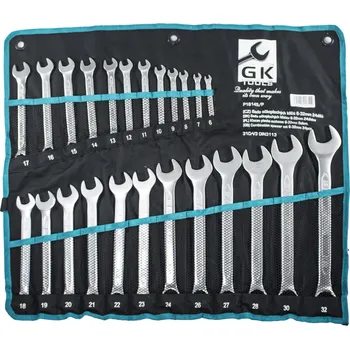 Klíč GK TOOLS Sada očkoplochých klíčů, matné 24 dílů | 6-32 mm, textilní obal - P16145/P