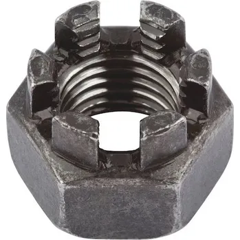 Matice DIN 935 14x1.5 (8.8) Matice korunková, jemný závit, bez povrchové úpravy