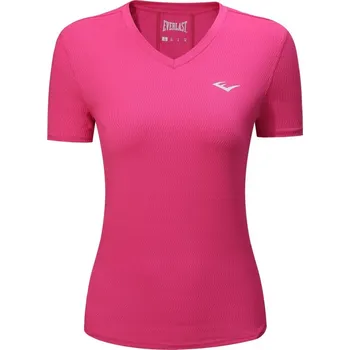 Dámské tričko Everlast Womens Short Sleeve V-neck Tee Rebel Pink 8 (36)