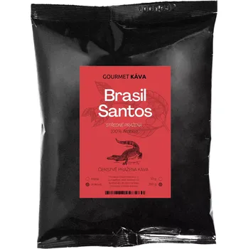 GourmetKava Brazílie Santos, zrnková, 250 g