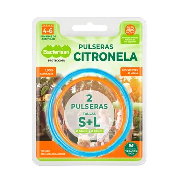 Repelent Bacterisan Repelent.náramek s citronelou S+L 2ks