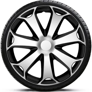 Poklice na kolo Argo Poklice na kola - kryty kol MEGA silver black 13" - sada 4 ks -