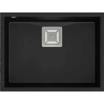 Granitový dřez Jednokomorový granitový dřez Quadron DAVID 50 černý