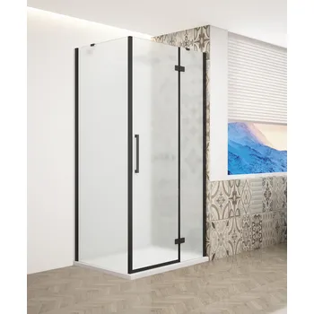 GELCO - TRINITY BLACK obdélníkový kout 900x1200 pravý, matné sklo, GT5612-90MR-B GT5612-90MR-B