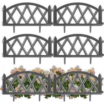 Zahradní obrubník Zahradní lem plast 300 cm x 30 cm šedá