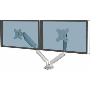 Držák monitoru Držák na monitor "Platinum Series Dual", stříbrná, 2 ramena, FELLOWES 8056501