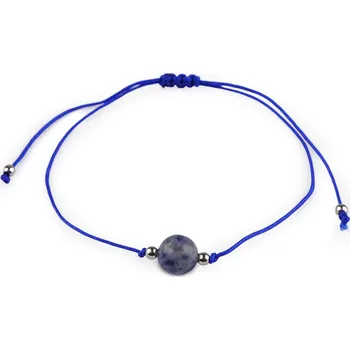 Náramek Náramek shamballa minerální korálek, malé, 6 sodalit