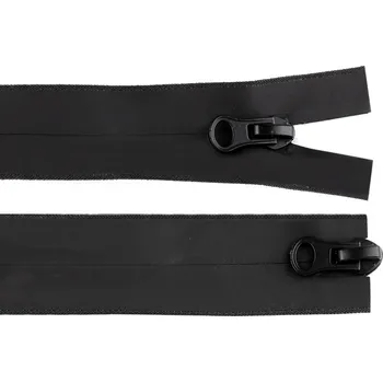 Zip Zip voděodolný No 5 délka 70 cm spirálový matný 2 jezdce / dvoucestný, malé, černá