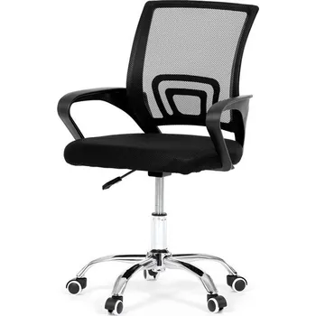 Nábytek PEGAS s.r.o. Dětská židle, výškově nastavitelná, černá síťovina, KA-L103 BK