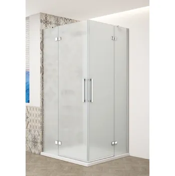 GELCO - TRINITY CHROM obdélníkový kout 800x1000 rohový vstup, matné sklo, GT2280-10M-CH GT2280-10M-CH