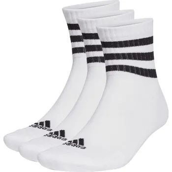 Pánské termo ponožky Ponožky adidas 3-Stripes Cushioned Sportswear Mid-Cut 3P HT3456 37-39