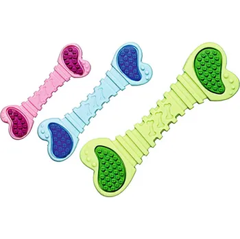 Hračka pro psa Hračka FLAMINGO guma - dentální kost 13cm (MIX BAREV)