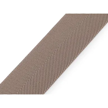 Pruženka s keprovým vzorem na opasky a šle šíře 40 mm, barva 1 béžová