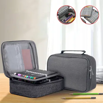 Penál Penál 4-komorový Penál 72 Školní penál komorový prostorný na pastelky