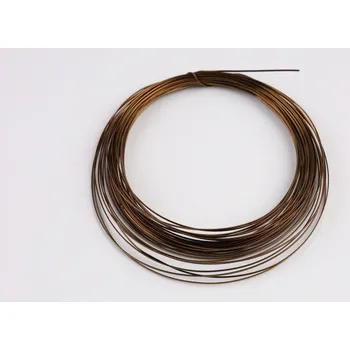 Korálek Půlkulatý měděný drát 0,72mm vintage bronze č.24