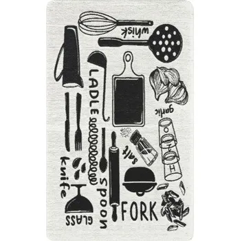 Koberec Kusový koberec Bakero Arya Neo z recyklované bavlny 11 white/black 75x120 cm