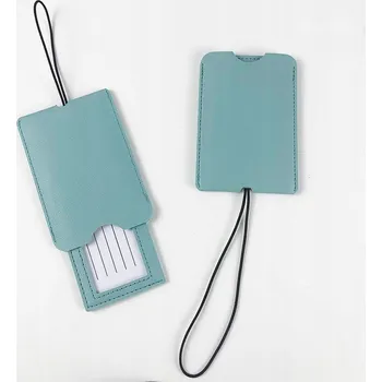 Příslušenství k zavazadlu Zavazadlové štítky DEBINUC Kožené štítky na kufry pro cestování letadlem