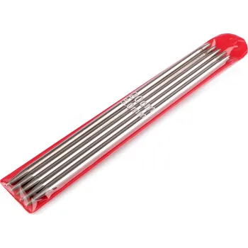 Jehlice Ponožkové jehlice nerezové č. 2; 2,5; 3; 3,5; 4; 4,5; 5, barva 7 (5 mm) nikl