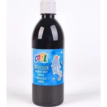 Vodová barva Temperová barva, černá, 500 ml, COOL BY VICTORIA