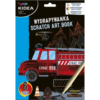 Obraz Škrabací obrázky s bambusovým rydlem Kidea Auta 6 archů