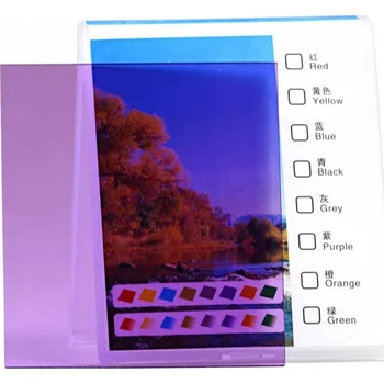 Obdélníkový fialový filtr