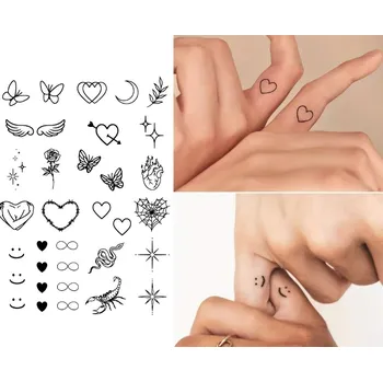 Tetování DOČASNÉ POLOTRVALÉ TETOVÁNÍ NA PRSTY PRO PÁRY - NOVÁ TECHNOLOGIE