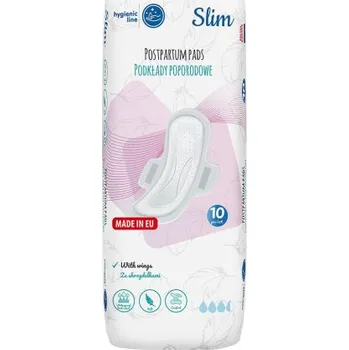 Menstruační vložka Jednorázové ultrasavé poporodní vložky s křidélky Akuku Slim 10 ks v balení