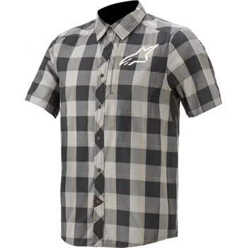 Technická košile - ALPINESTARS Manual SS - Green Steel / Black Tangerine L