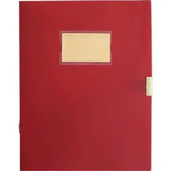 Plastový pořadač na dokumenty, červený