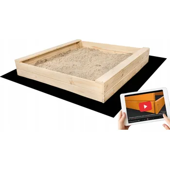 Pískoviště SandTropic Dřevěné pískoviště 120x120 cm