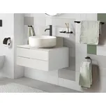 6dílná sada koupelnového příslušenství Černý hliník pohár a mýdlenka Koupelnové doplňky Moderní styl Beliani