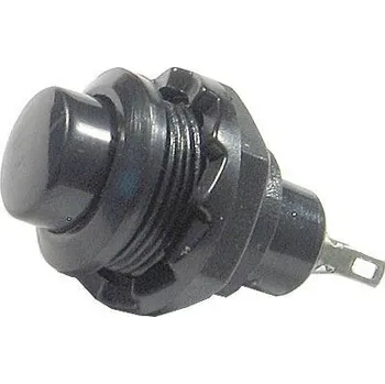 Tlačítko OFF-(ON) R13-502 230V/1A do otvoru 12mm černé