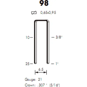 Spona do sešívačky Sponky OMER 98 / 25