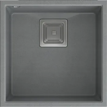 Granitový dřez Jednokomorový granitový dřez Quadron DAVID 40, šedý