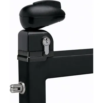 Příslušenství pro plot Zámek LOCINOX TWIST pro bazénové branky | pro hranatý profil 40 mm | černá RAL 9005