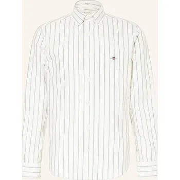 Pánská košile Gant Pánská Košile Oxford Regular Fit, tmavě zelená / bílá, 42