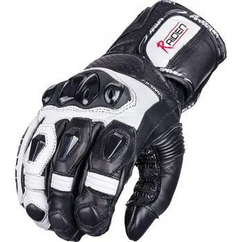 Moto rukavice Wolf Raiden White Kožené sportovní rukavice na motorku - Velikost XL
