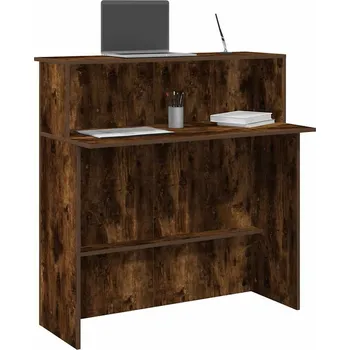 Psací stůl vidaXL Recepční stůl 100x50x103,5 cm kompozitní dřevo [859029] Barva: kouřový dub