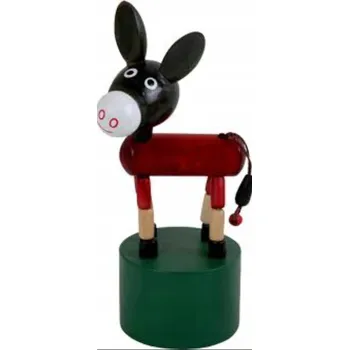 Figurka Dřevěná figurka ZVÍŘATA pohyblivá marioneta